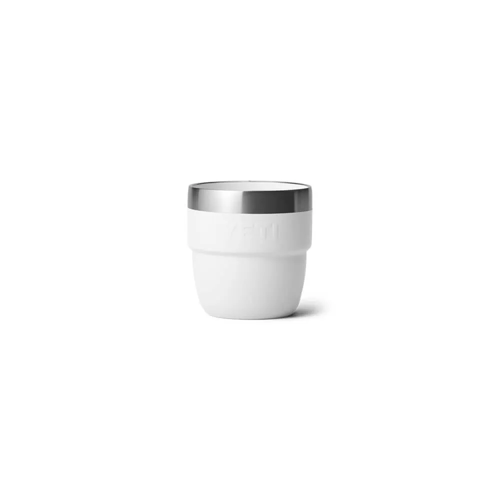 21071501858 TAZA RAMBLER 4oz STACKABLE 2 PIEZAS  BLANCO MARCA YETI