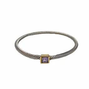 BRACELET Gold Tone with Purple Stone - New w/out Tags