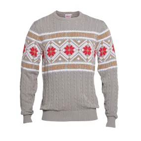 Den Nordiske Julesweater Grå - Dame