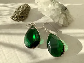 Green Quartz Adora Earrings - Teardrop