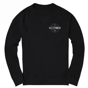 IS.E.FITNESS black sweatshirt - Wholesale