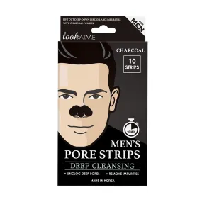 Parches para nariz Look at Me MEN'S NOSE PORE STRIPS - CHARCOAL