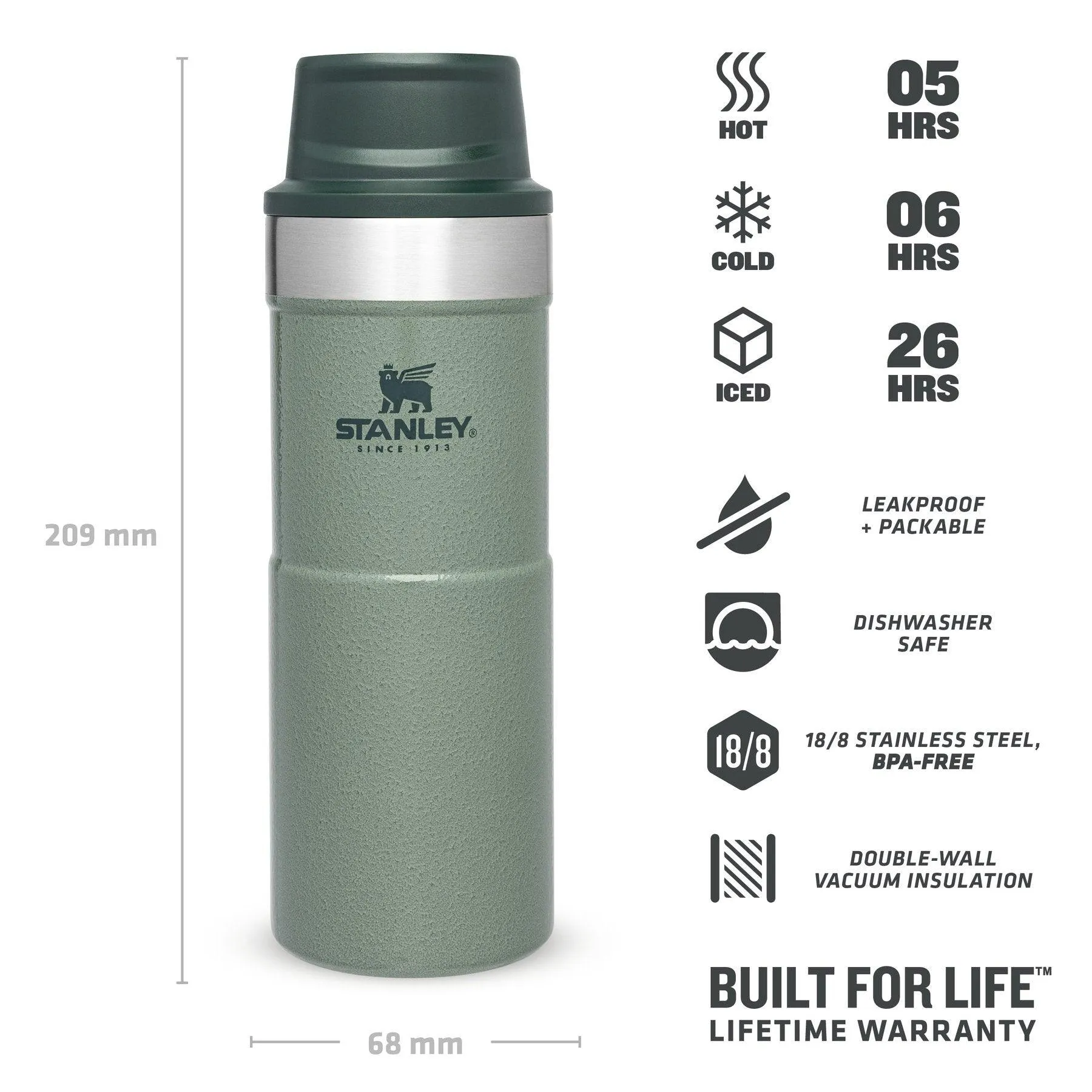 Stanley The Trigger-Action Travel Mug Yeil 0.35